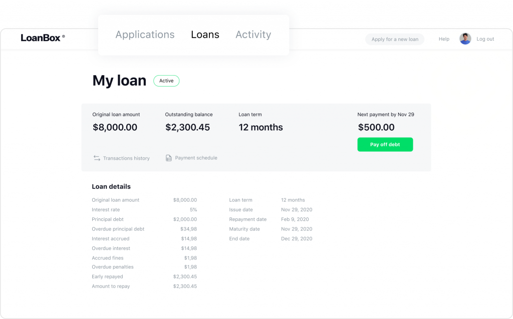 HES LoanBox: Borrower Portal Functionality