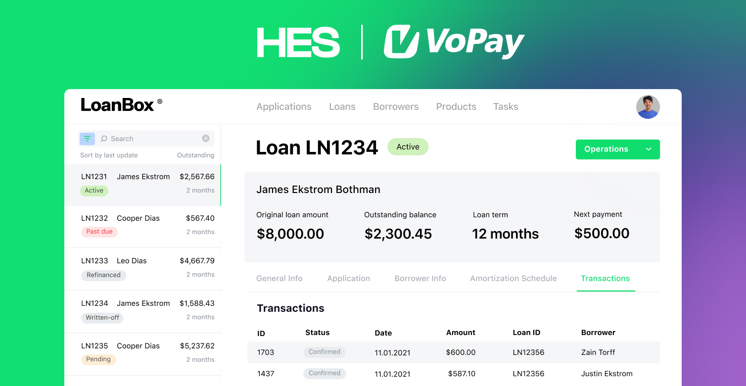 HES FinTech and VoPay Partnership: Lending Powered with Leading-Edge Payment Processing