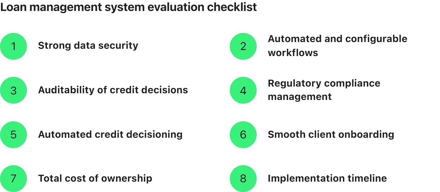 LMS evaluation checklist