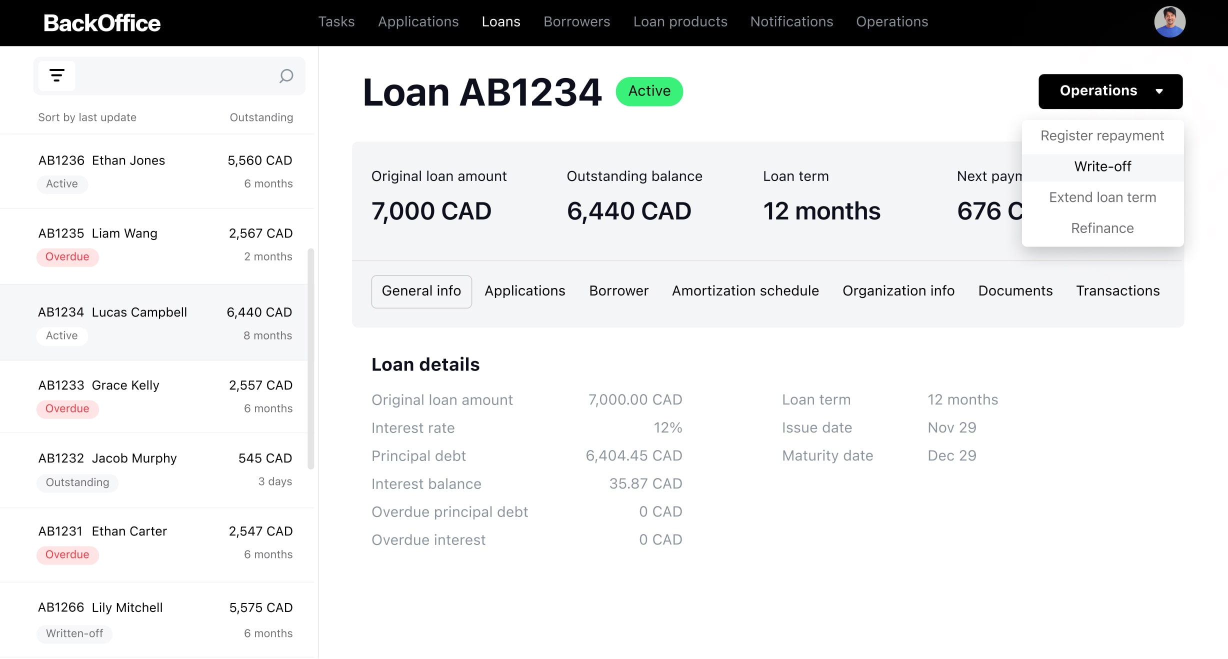 Lending System