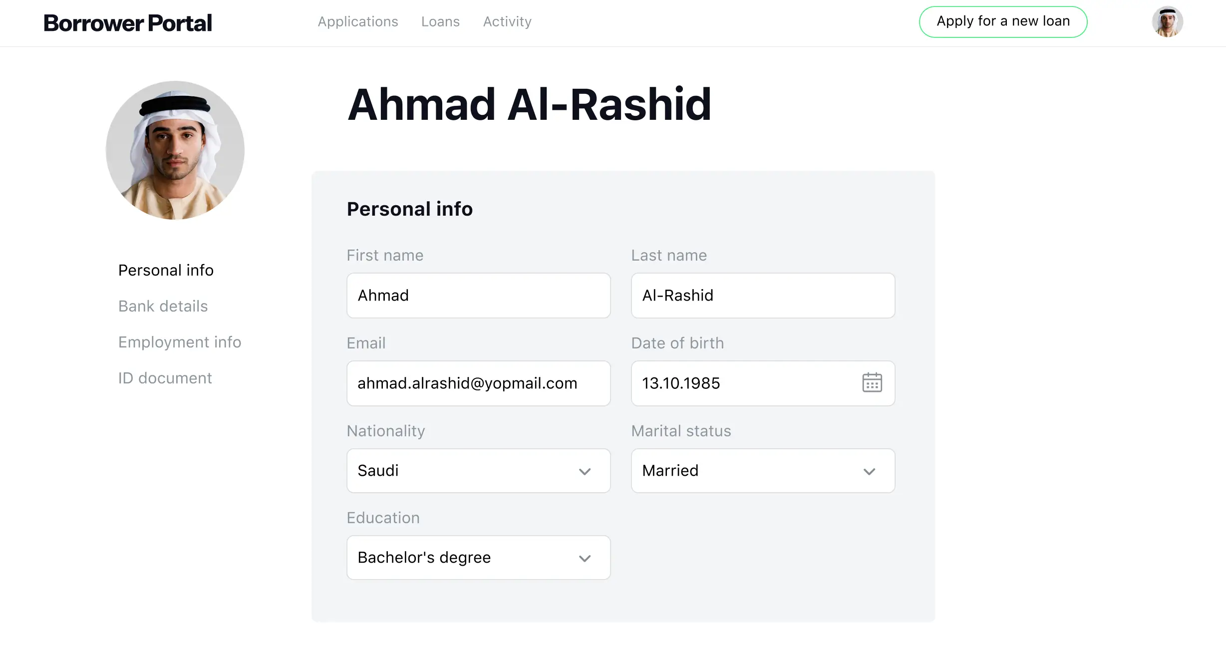 Borrower Profile of Islamic Finance System