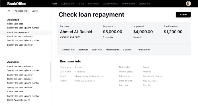 Task Management in Shariah-Compliant Finance Software