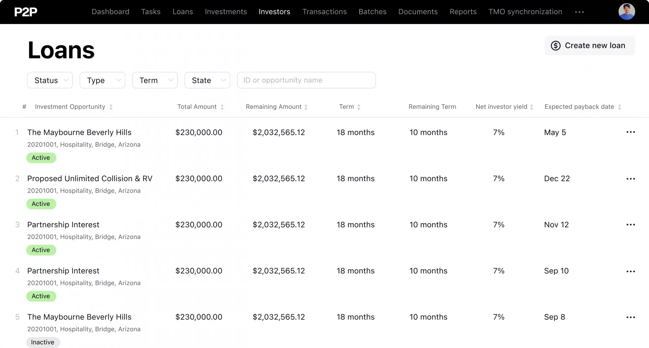 peer to peer loan management software