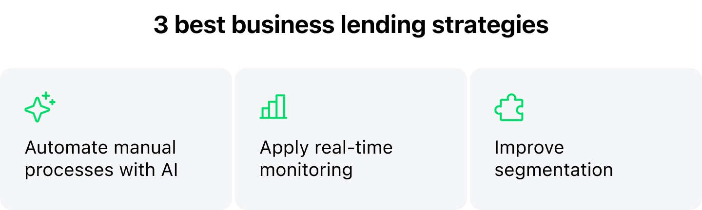 3 best business lending strategies
