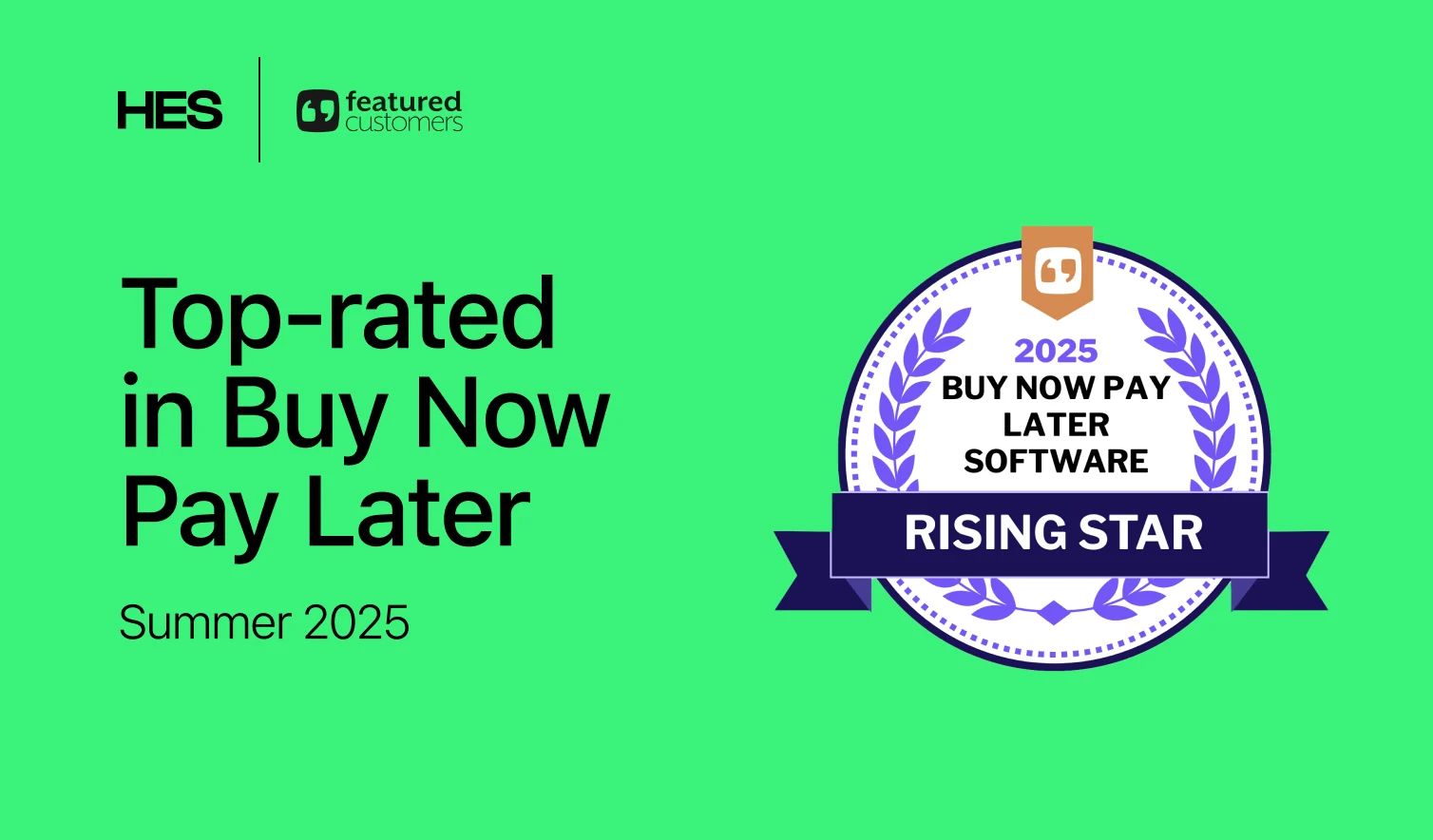 HES FinTech Named Rising Star in BNPL Software Report