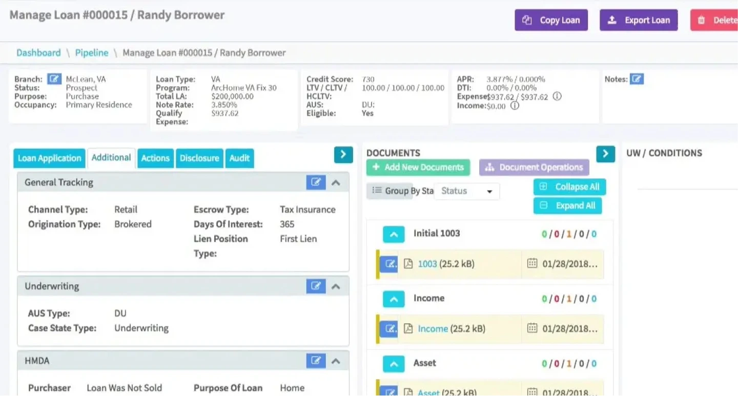 LendingPad Loan Processing Software