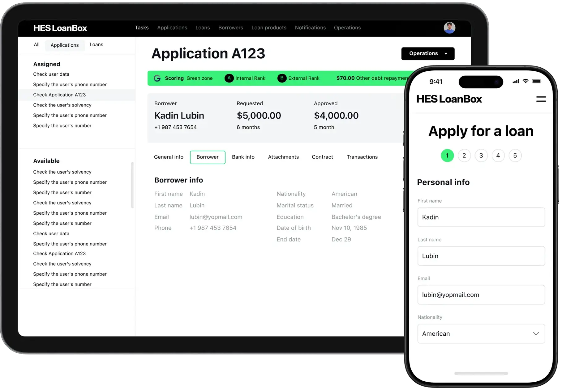 hes loan origination software