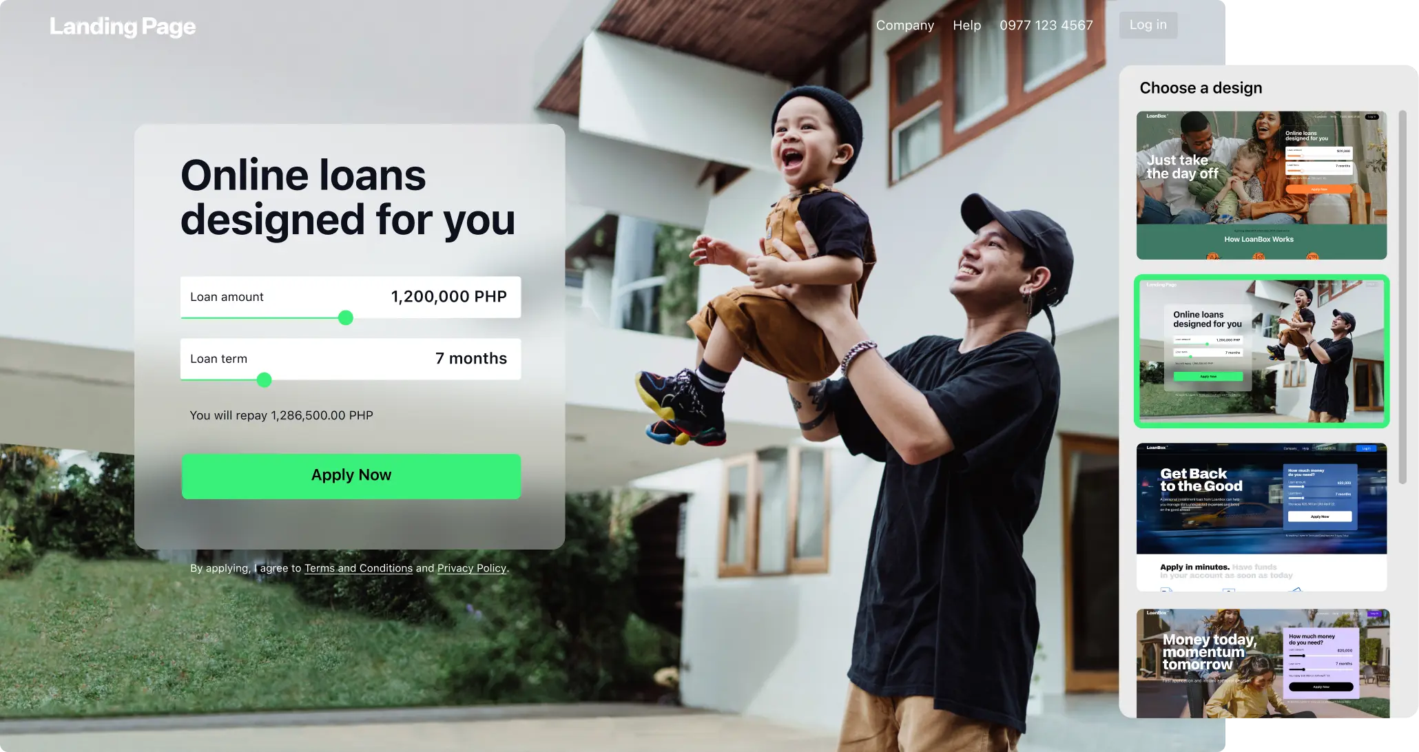 Lending Software Landing Page