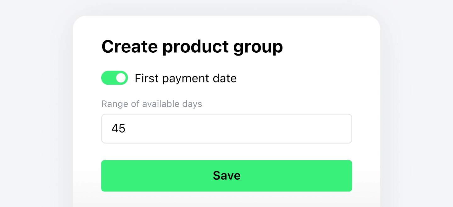 HES Product Updates_first payment day