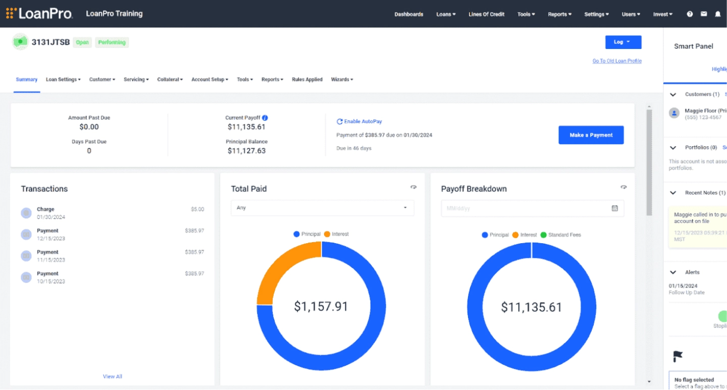 LoanPro Able Loan Servicing Software