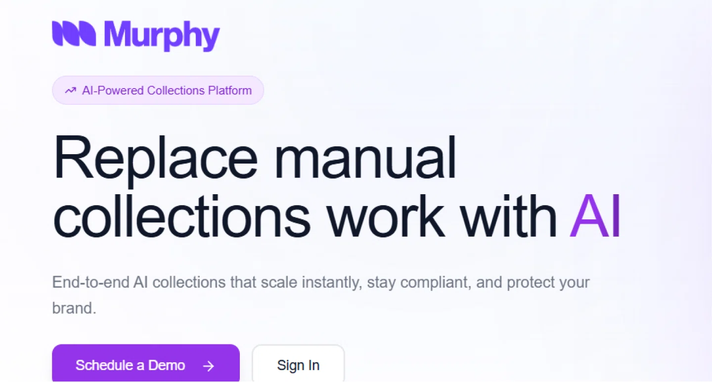 Murphy AI debt collection software