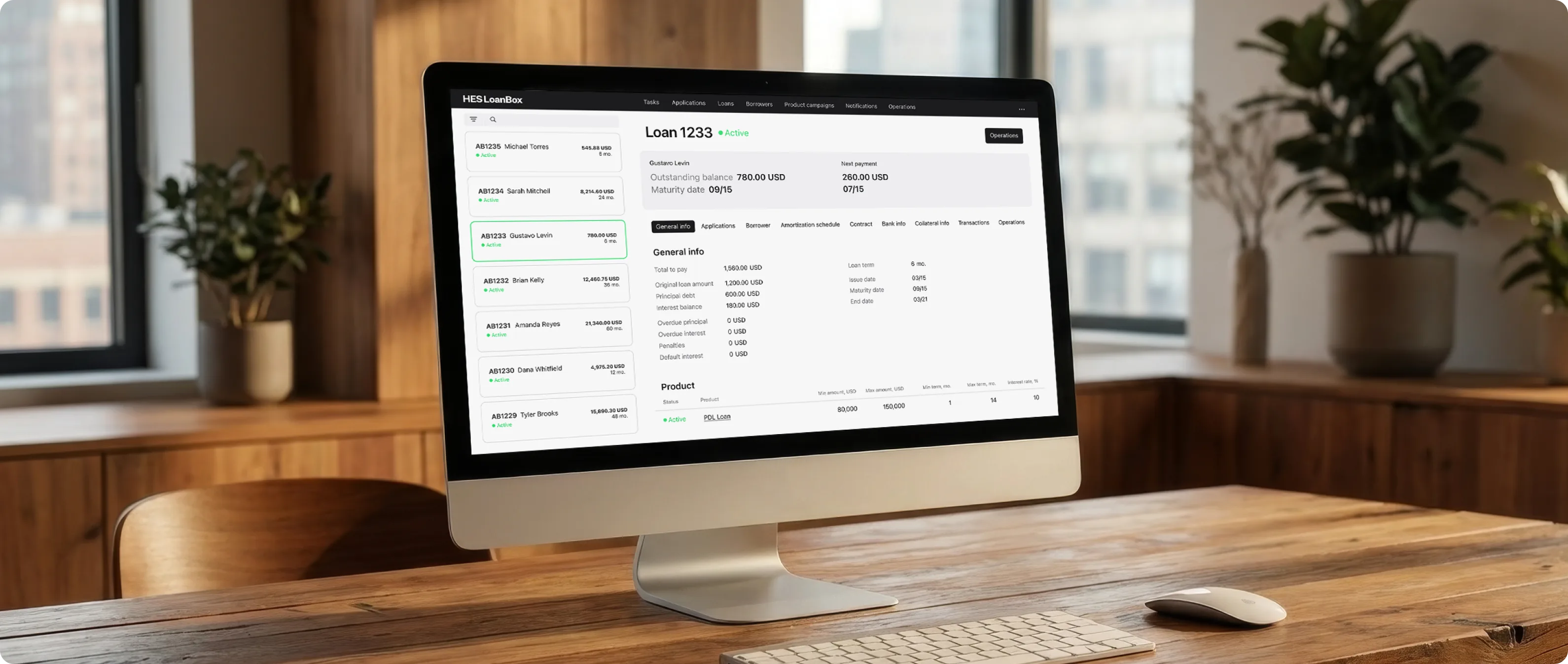 Enterprise loan management system