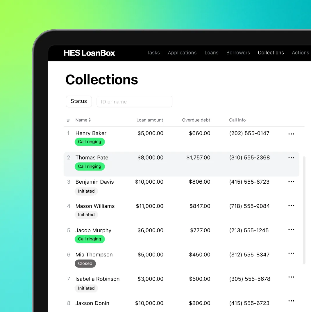 Enterprise debt collection software