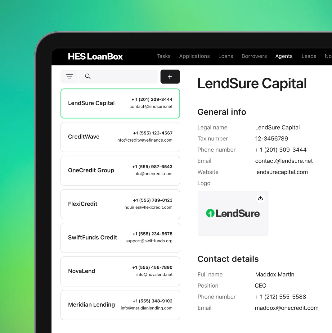 Partner ecosystem in an enterprise lending automation platform