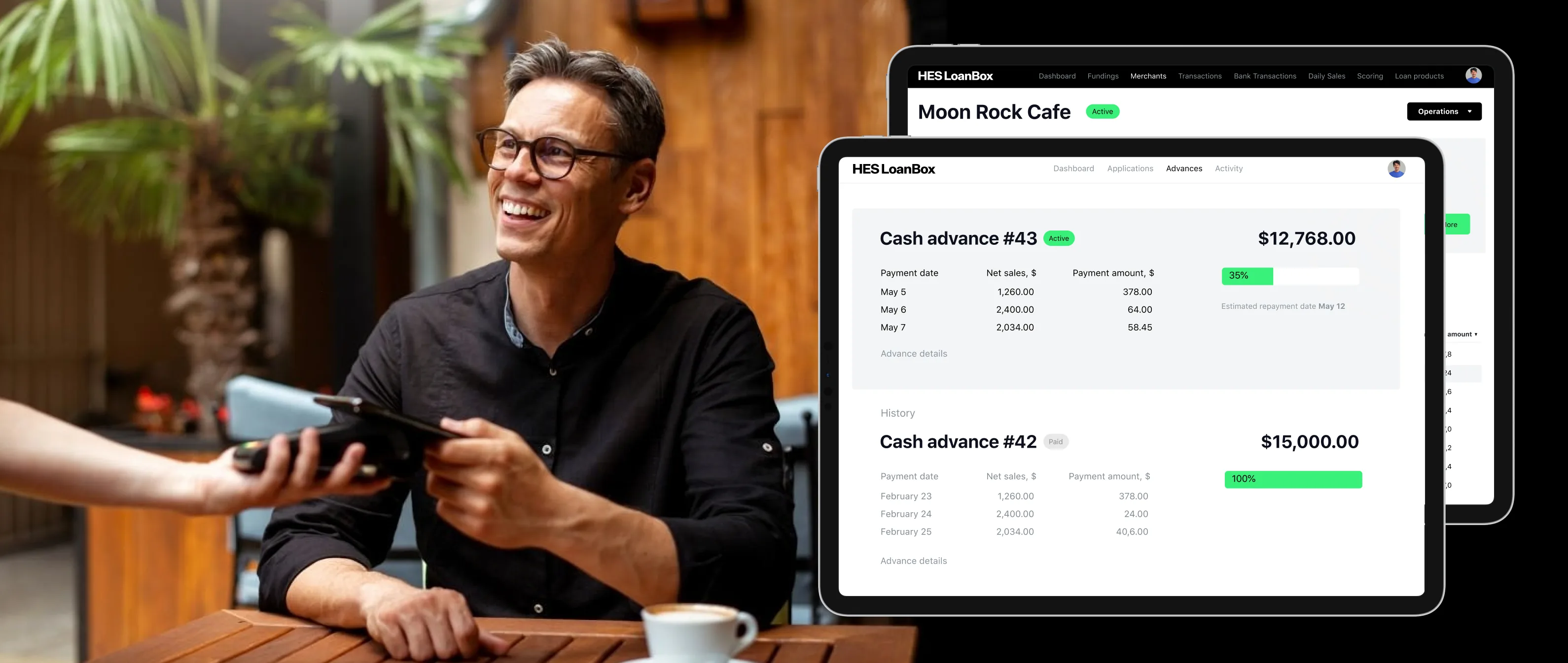merchant cash advance software by hes fintech