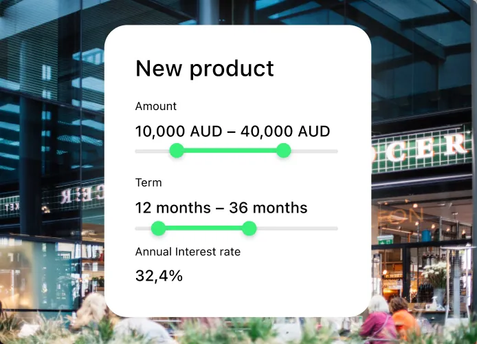 Configurable lending products in HES LoanBox