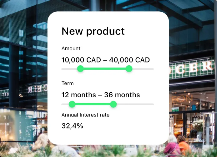 Configurable loan products on one core