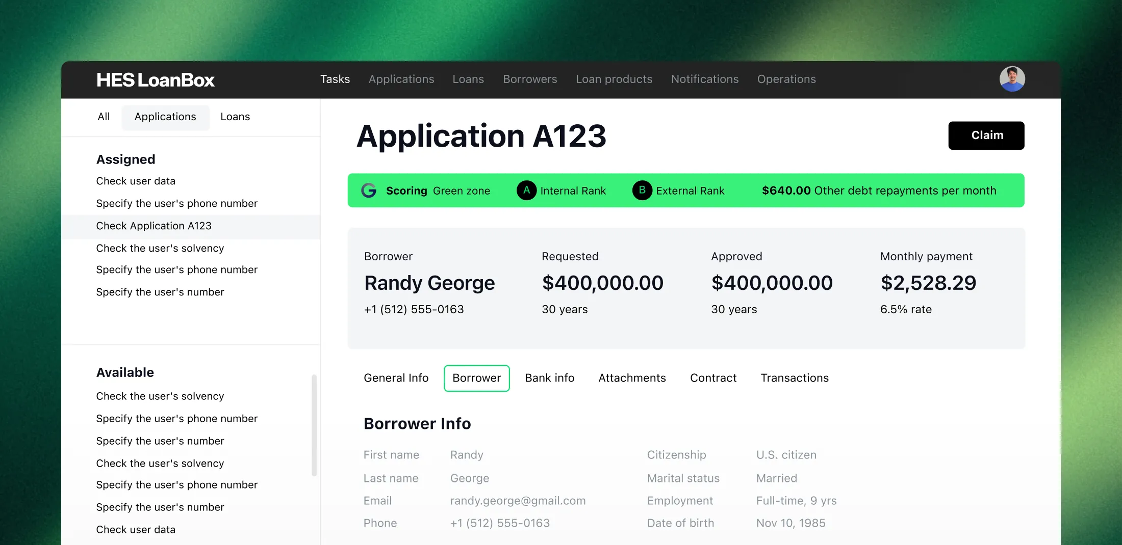 mortgage task management board