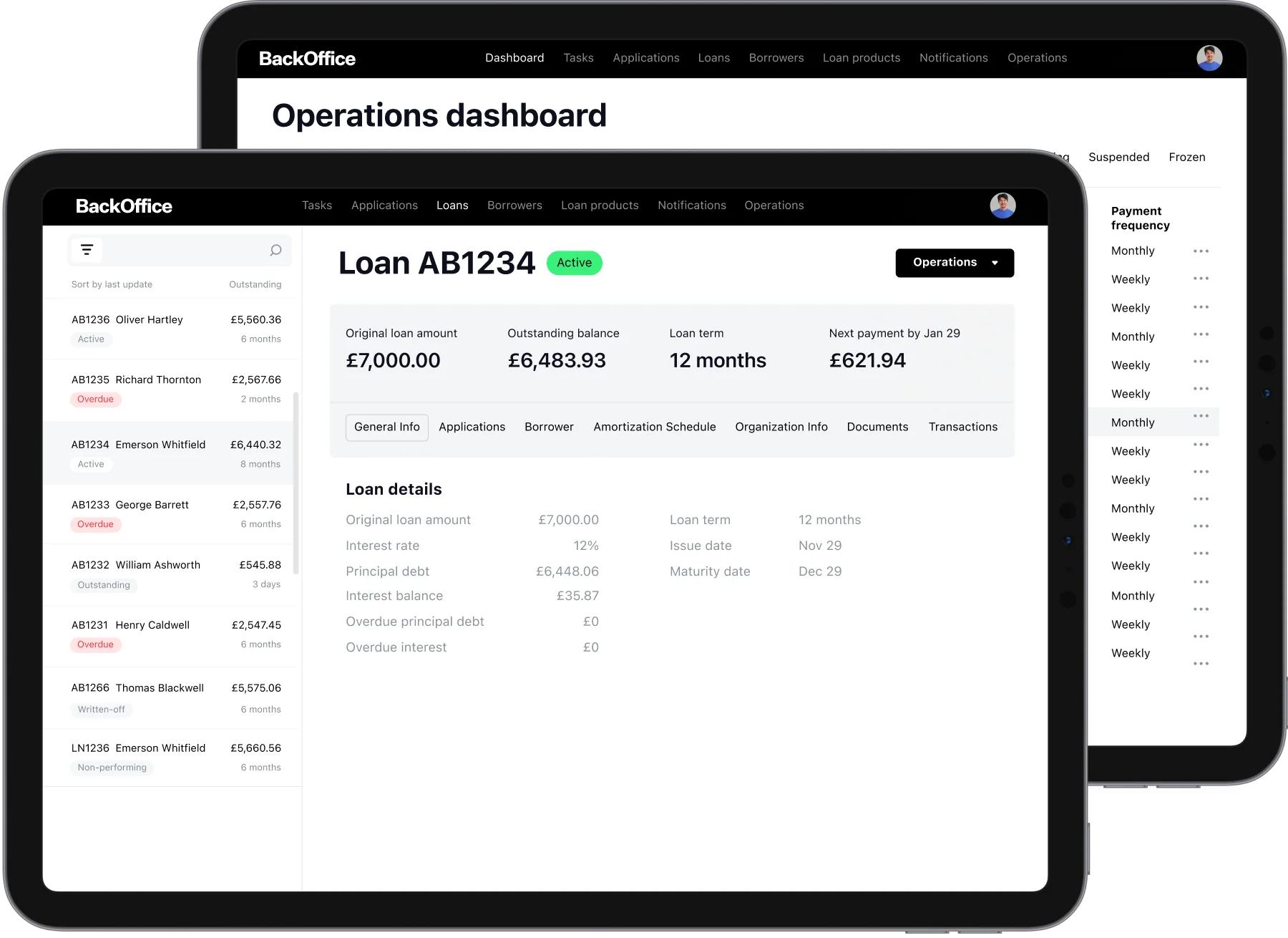 loan servicing software with Direct Debit, Bacs, and Faster Payments